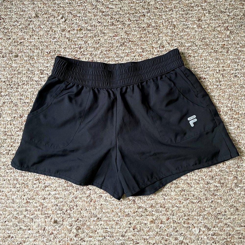 Women’s black athletic shorts